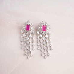 Manvi Earrings - Red