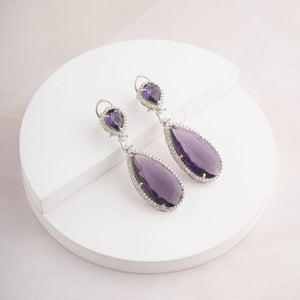 Maribel Earrings - Purple
