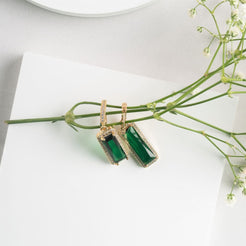 Mason Earrings - Green