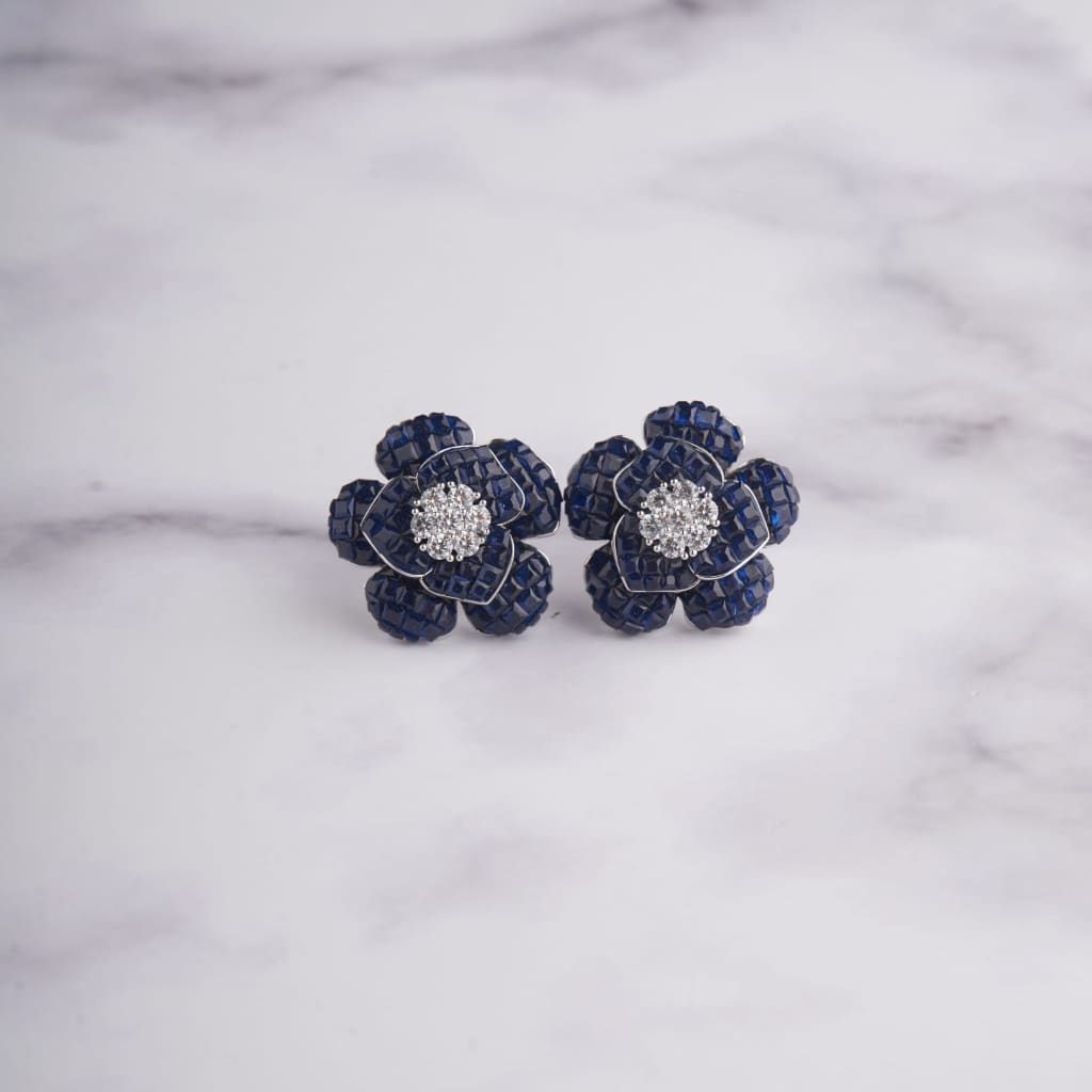 Mayrose Earrings - Blue