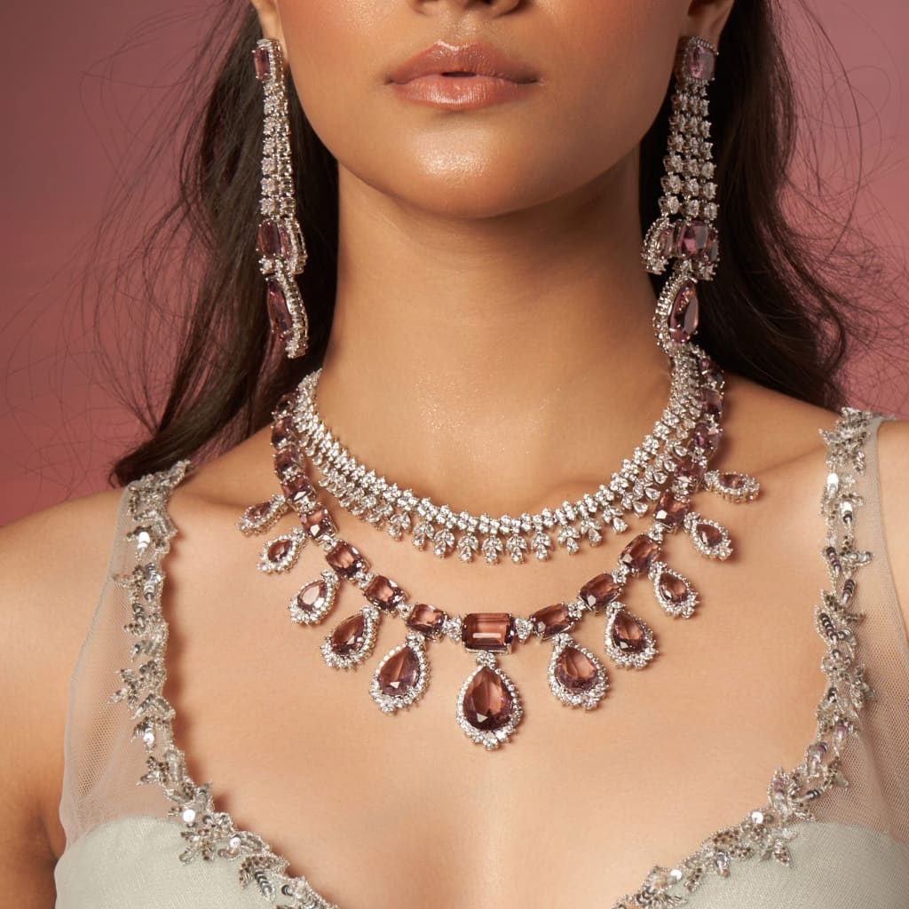 Meera Necklace - Wine