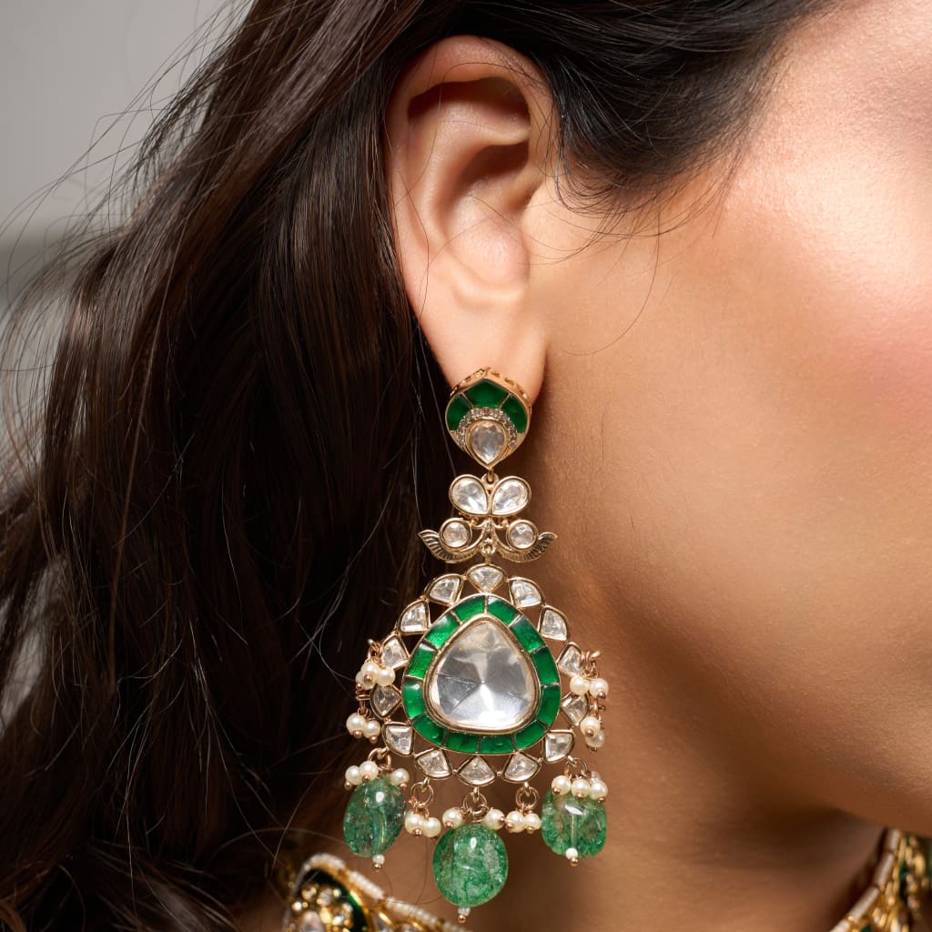 Mivaan Earrings - Green