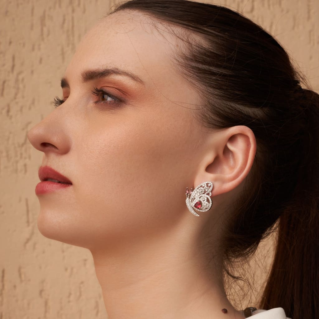 Monarch Earrings - Red