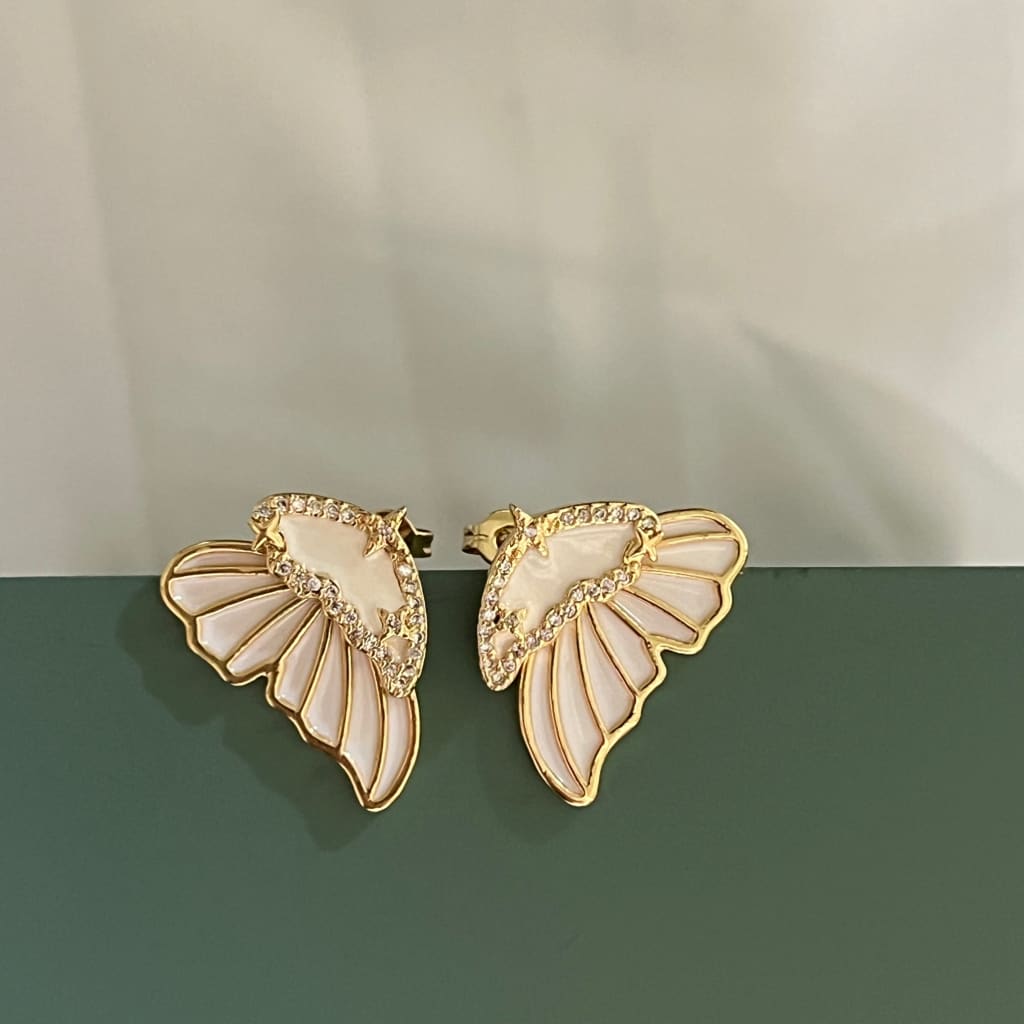 Mother of Pearl Butterfly Earrings