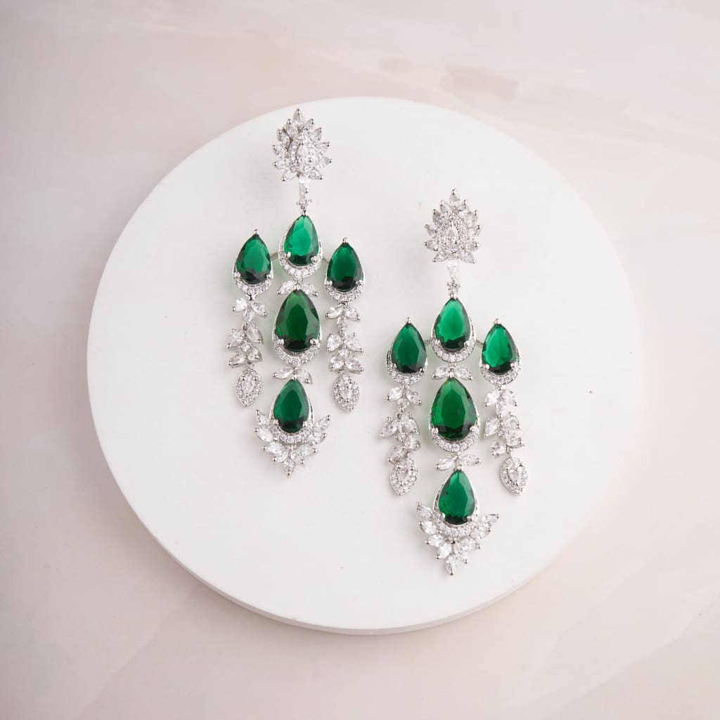 Neana Earrings - Green