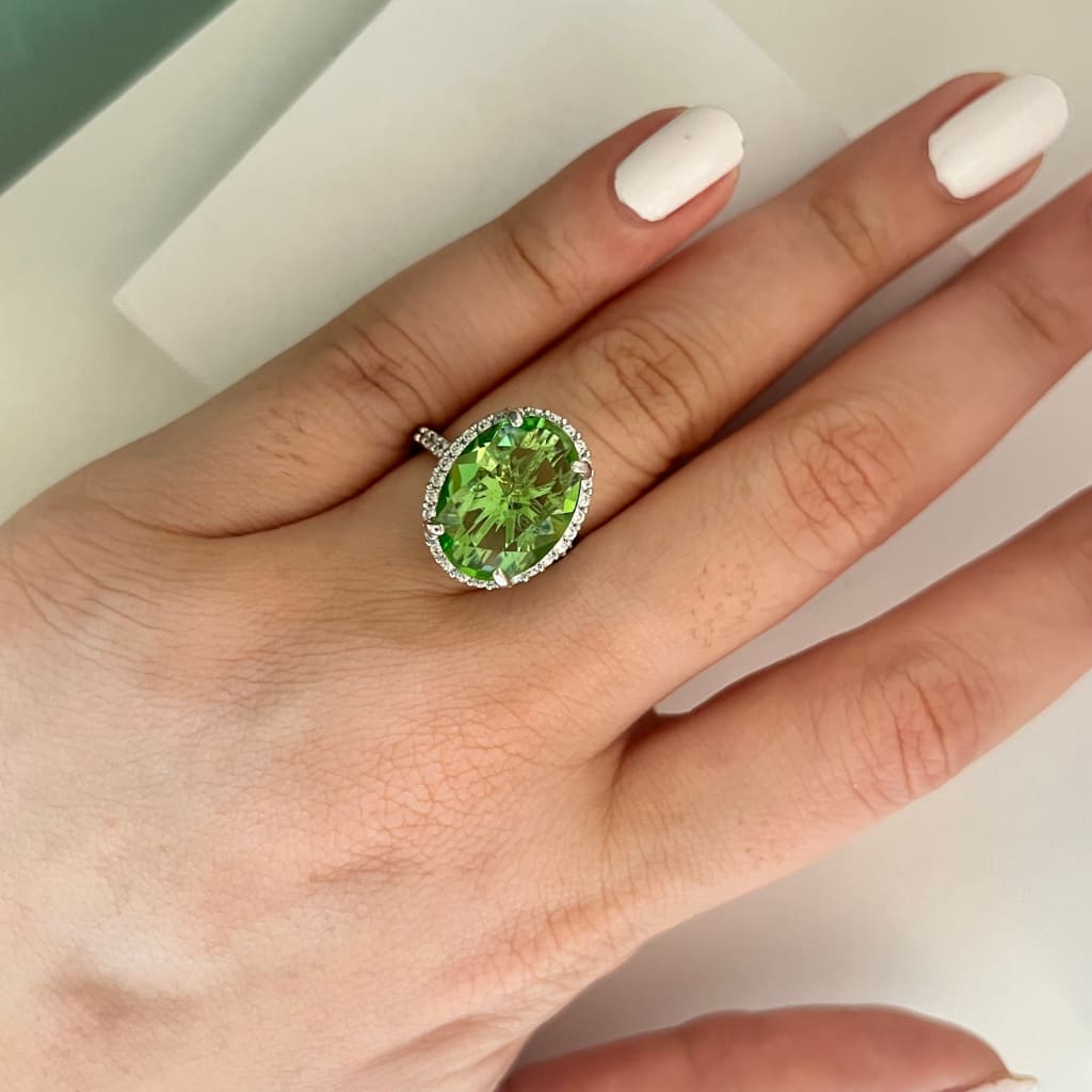 Neha Ring - Peridot