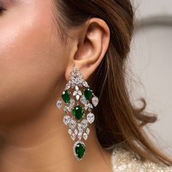 Niyanshi Earrings - Green