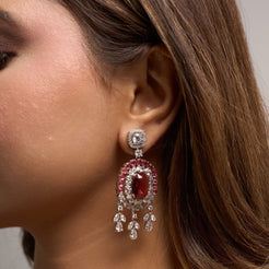 Noreen Earrings - Red