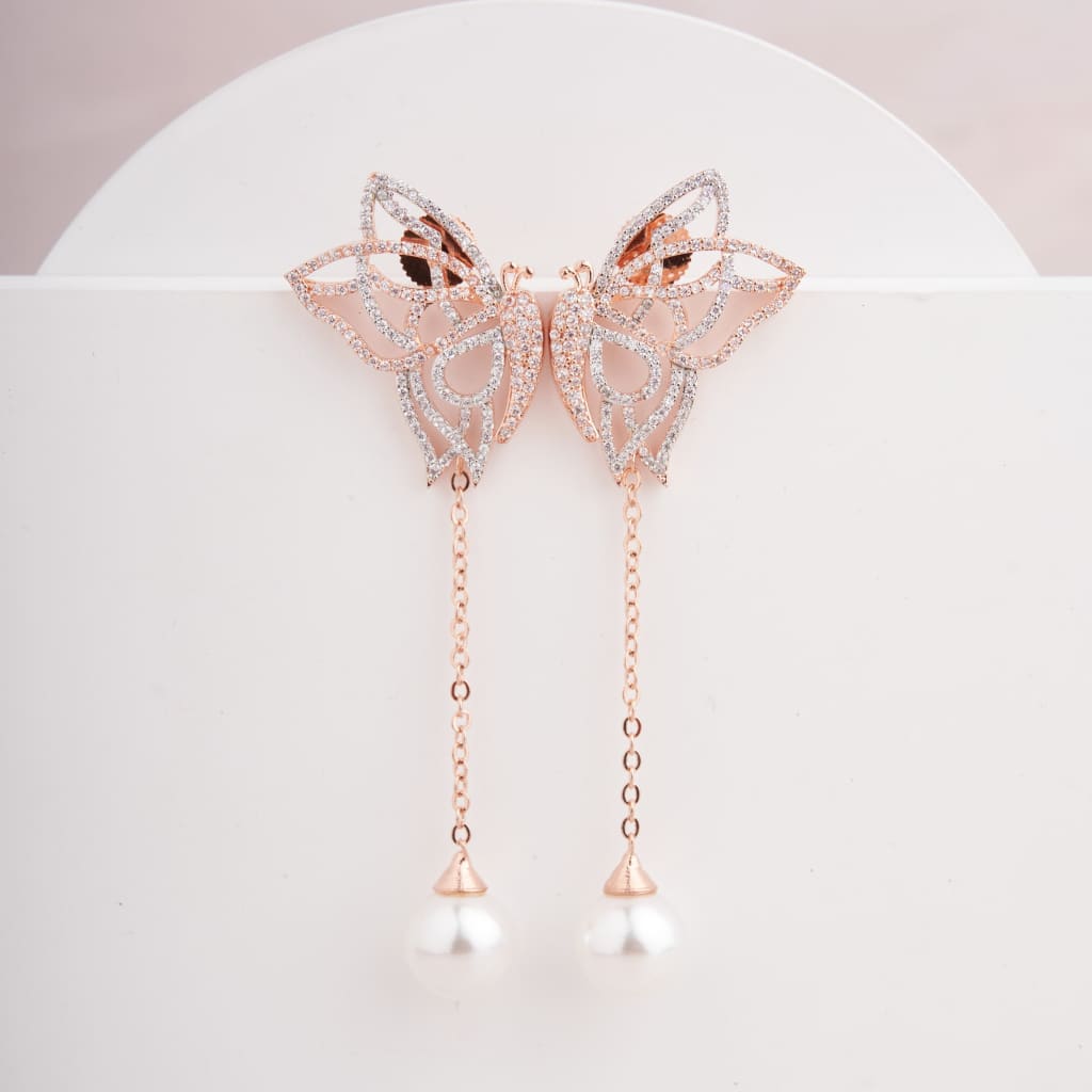 Pappilon Earrings - Rose