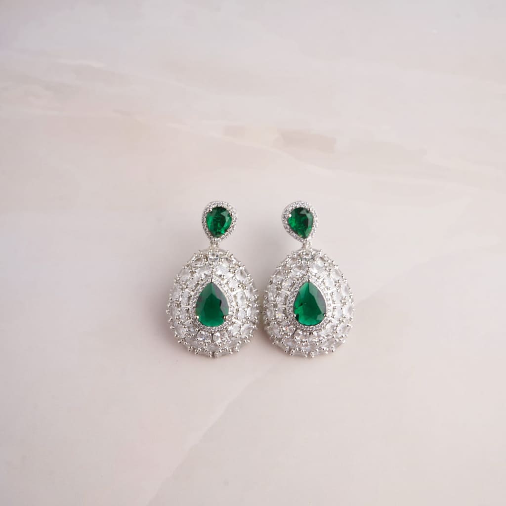 Parnavi Earrings - Green