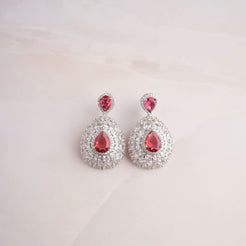 Parnavi Earrings - Red