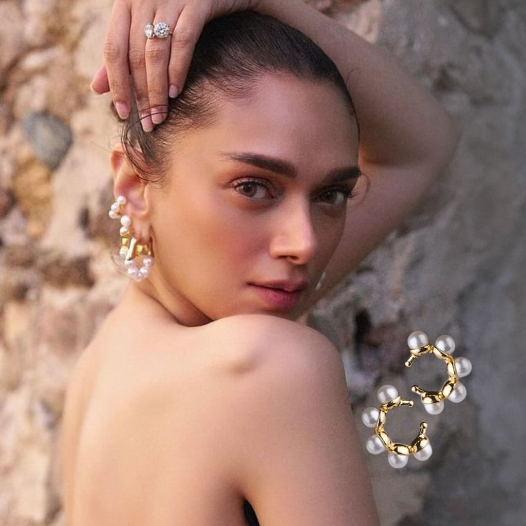 Perlas Ear Cuff - Gold