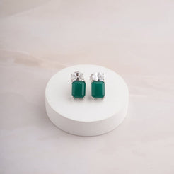 Quad Earrings - Green