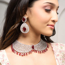 Radiance Necklace Set - Red