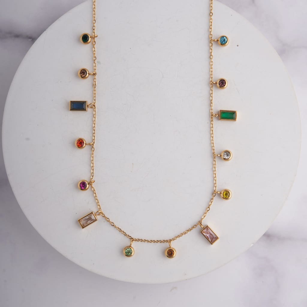 Rainbow Charm Necklace