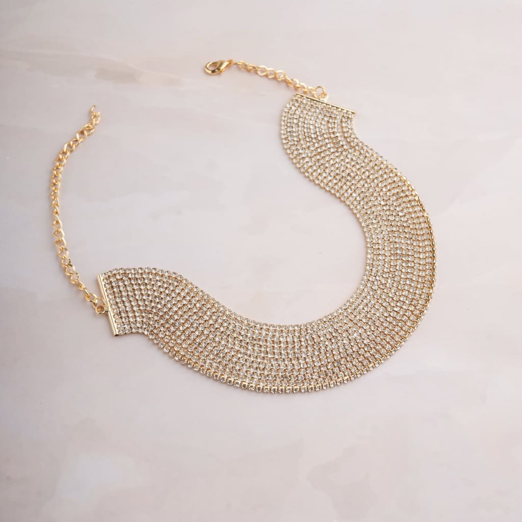 Rhine Line Necklace - Gold