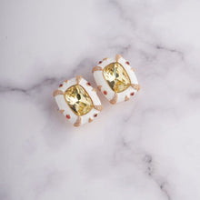 Load image into Gallery viewer, Rivi Earrings - White - Yellow
