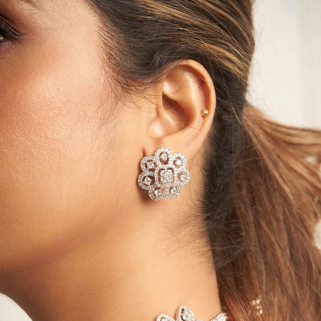 Shaan Earrings - Silver