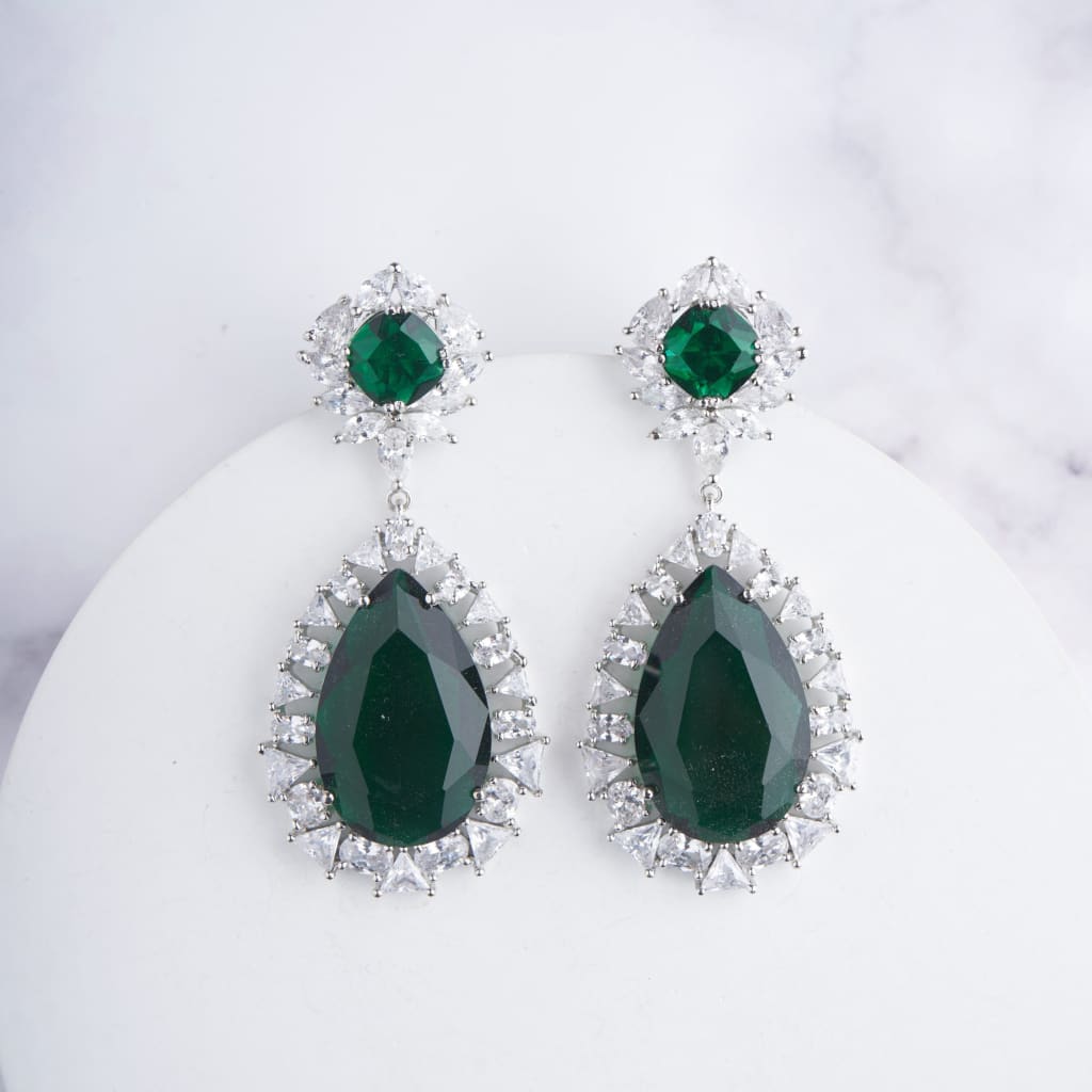 Shanaya Earrings - Green