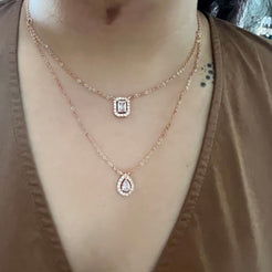 Solitaire Layered Necklace