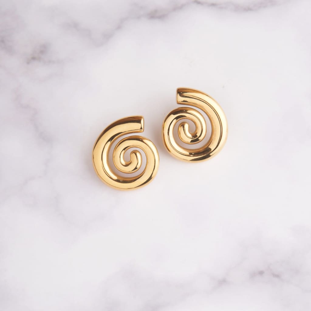 Spiral Metal Earrings