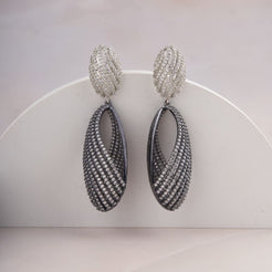 Spirale Earrings - Gunmetal