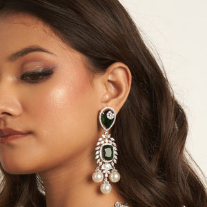 Suhana Earrings - Green
