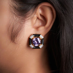 Susan Earrings - Black