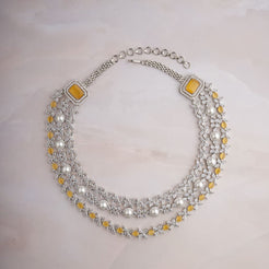 Sylvia Necklace - Matte Yellow