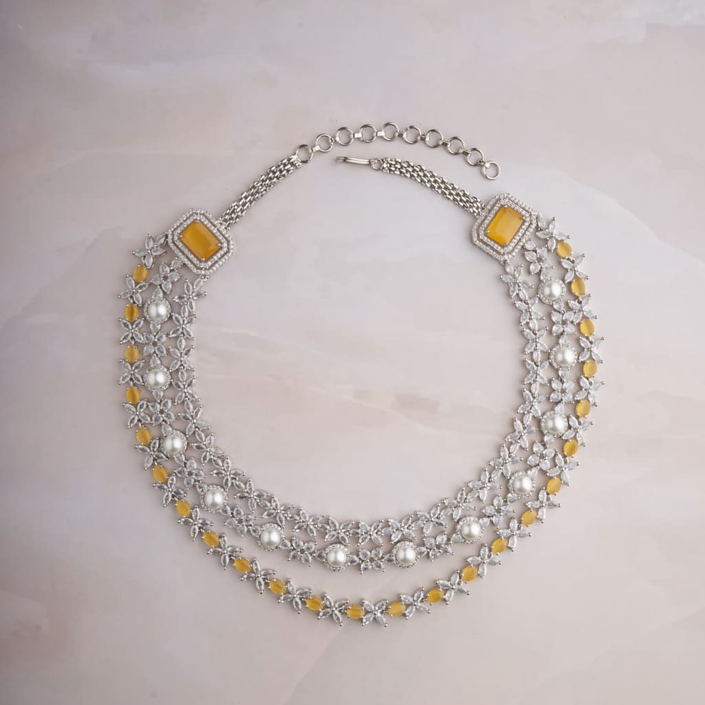 Sylvia Necklace - Matte Yellow