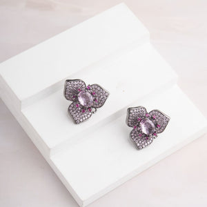 Trillium Pop Earrings - Pink