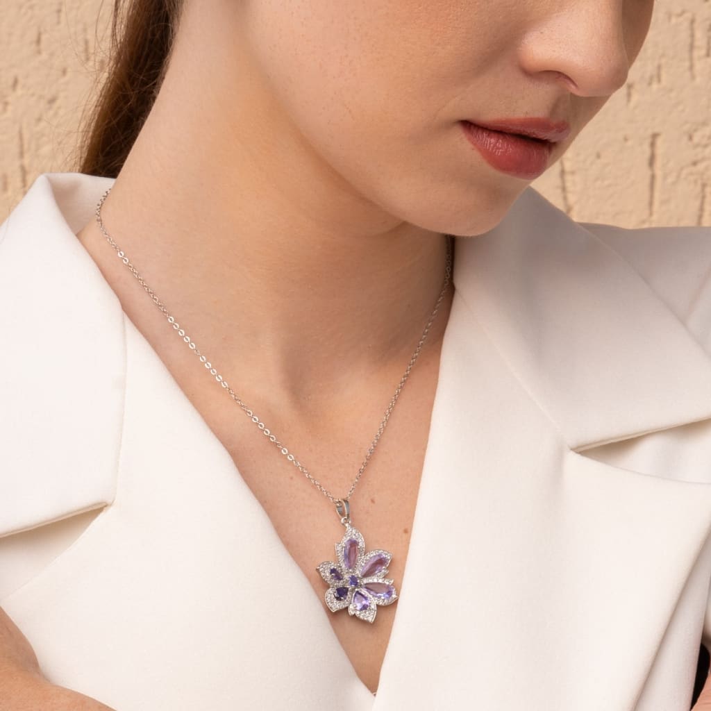 Tulipe Necklace - Lavendar