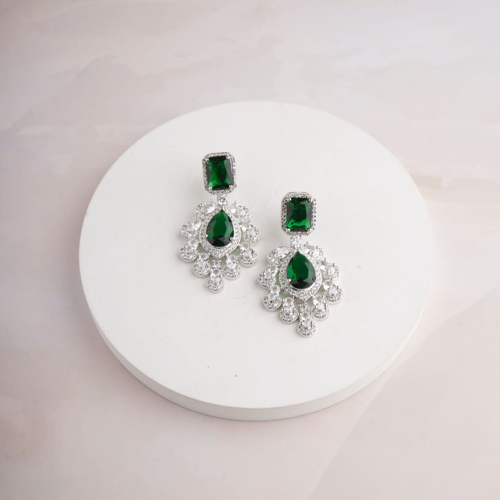 Zansi Earrings - Green