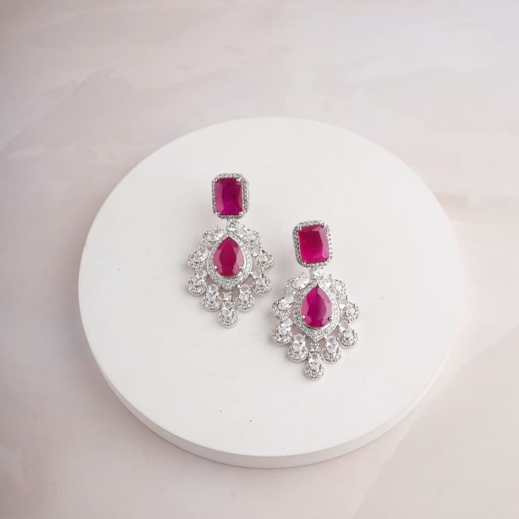 Zansi Earrings - Red