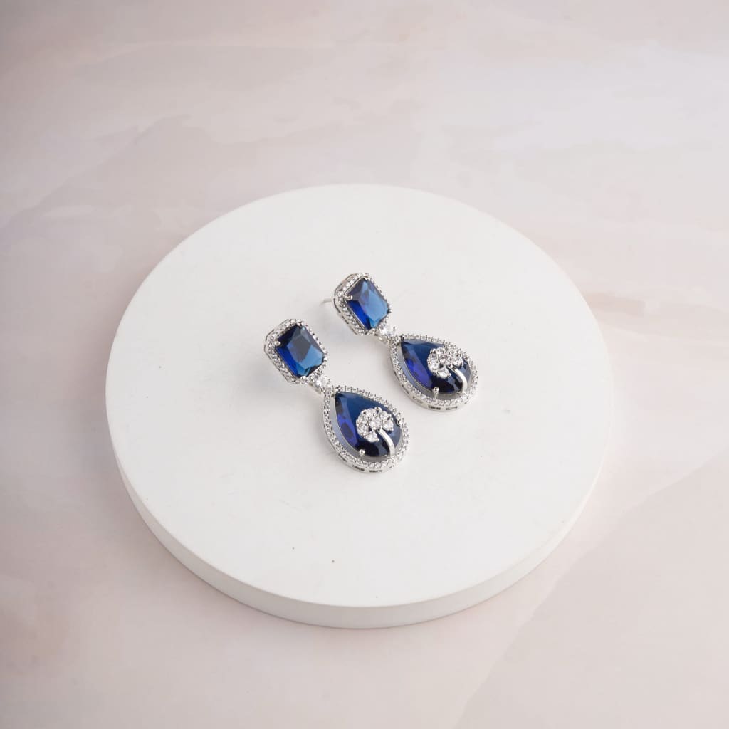 Zarna Earrings - Blue