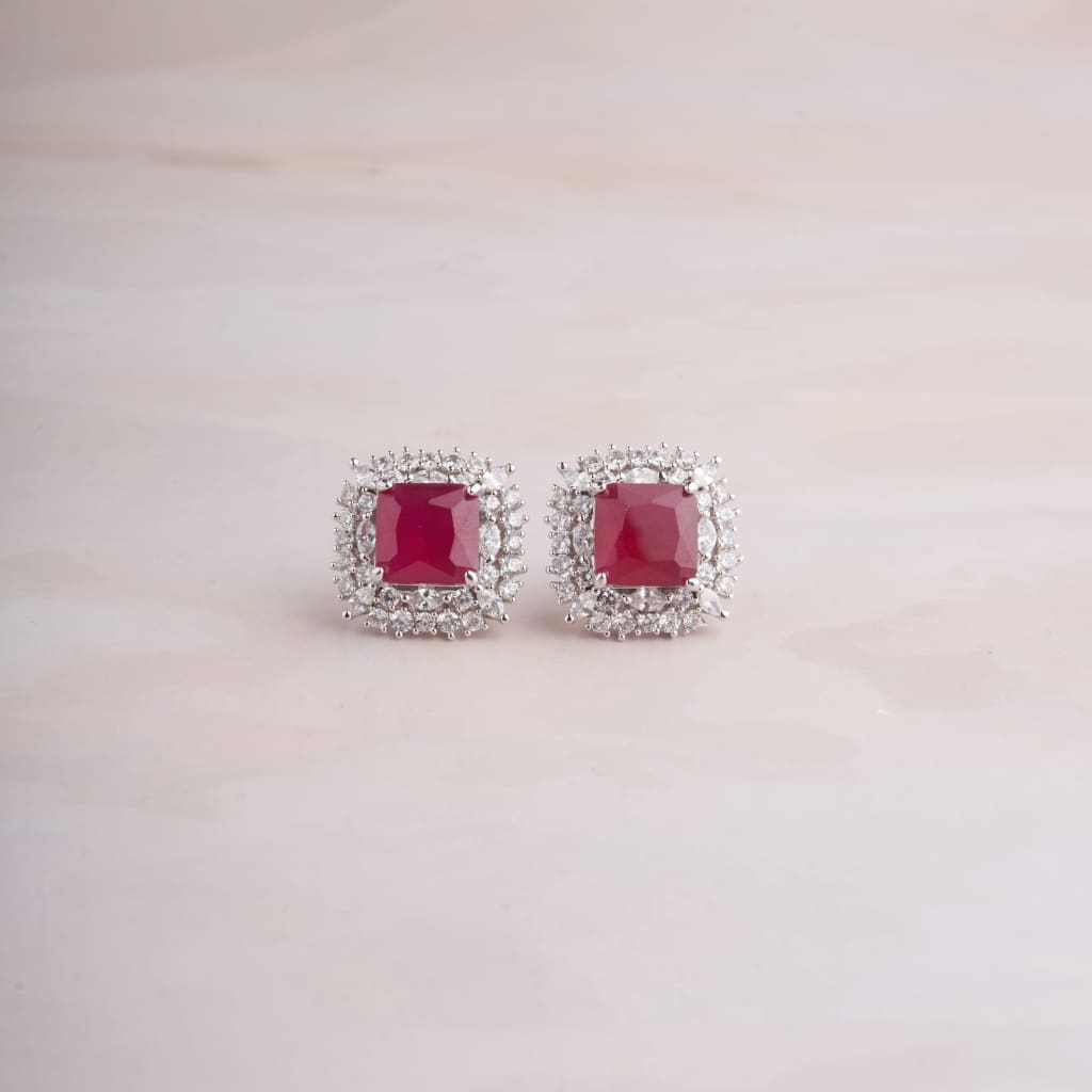 Zion Earrings - Red