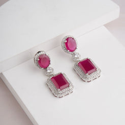 Zohaa Earrings - Red