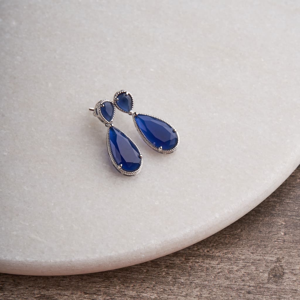 Alara Earrings - Blue