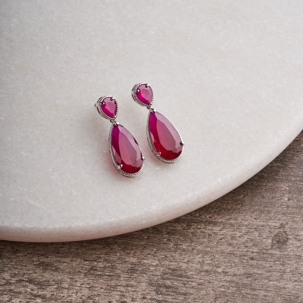 Alara Earrings - Red