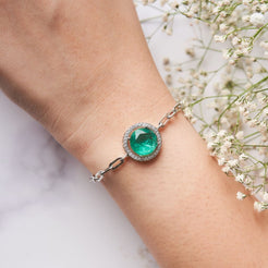 Ash Bracelet - Green&Silver