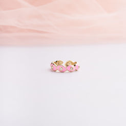 Braided Ring - Pink