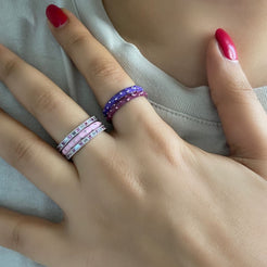 Colour Pop Rings - White