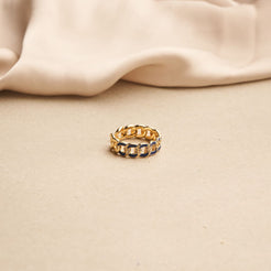 Cuban Link Ring - Blue