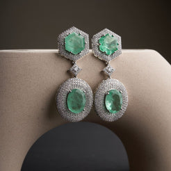 Deepika Earrings - Mint