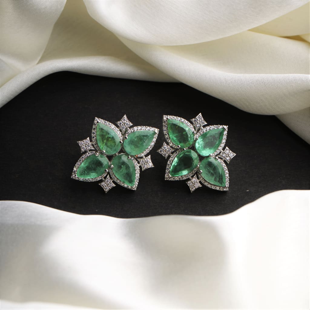 Diana Earrings - Mint