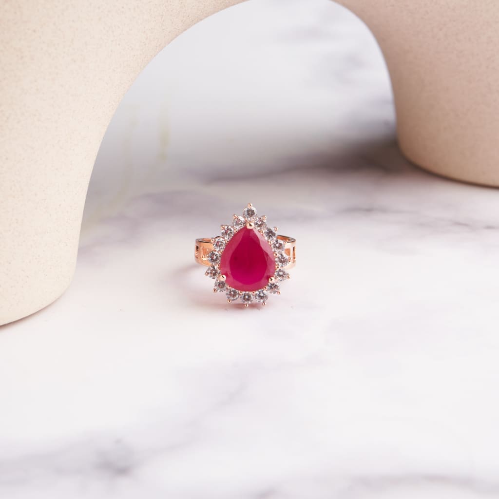 Dravin Ring - Red&Rose