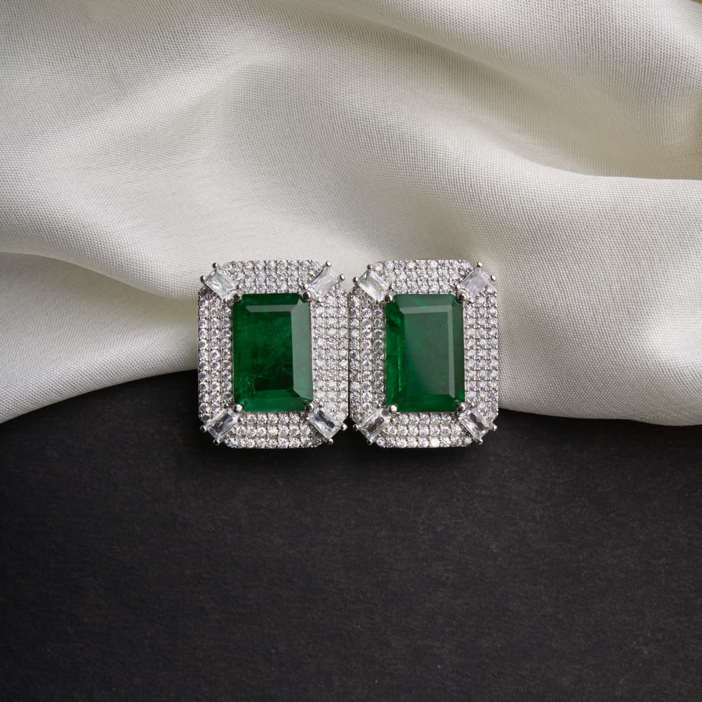 Edith Earrings - Green