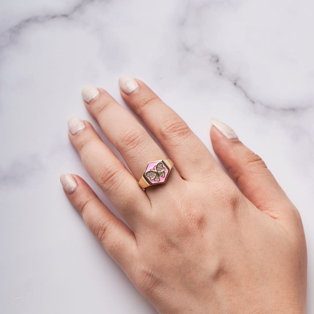 Hexa Butterfly Ring