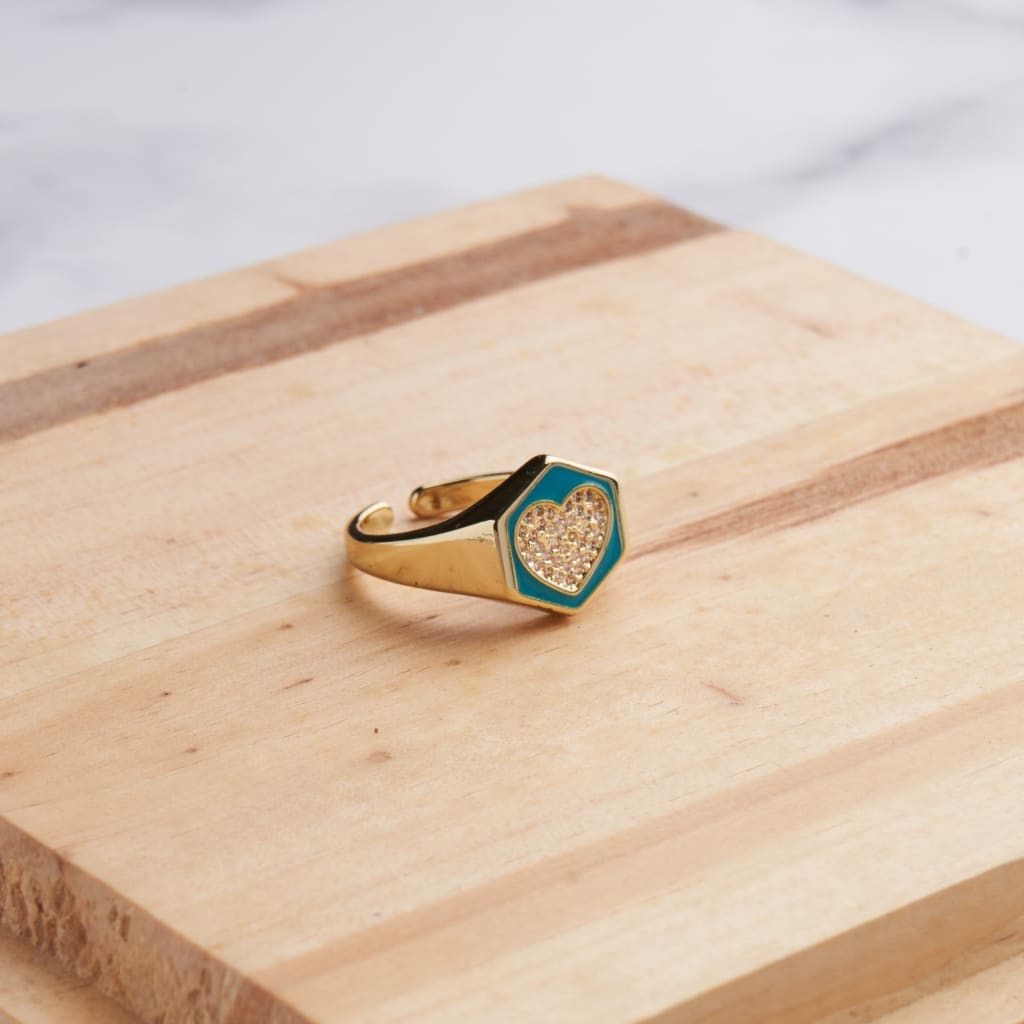 Hexa Heart Ring