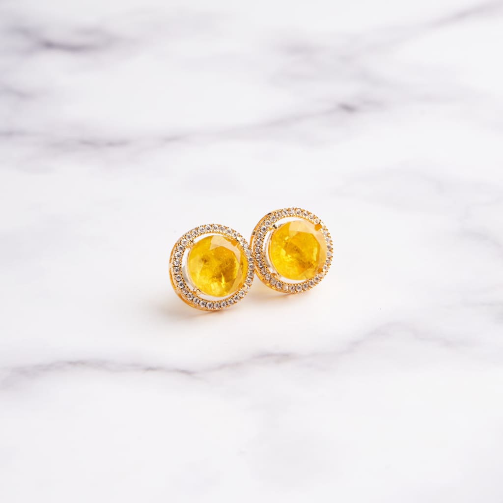 June Earrings - Yellow&Gold